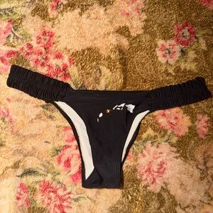 Black Bikini Bottom with Hawaiian Islands On The Front
